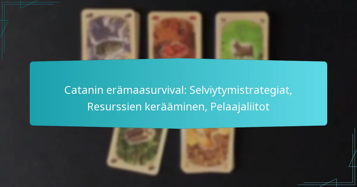 Catanin erämaasurvival: Selviytymistrategiat, Resurssien kerääminen, Pelaajaliitot